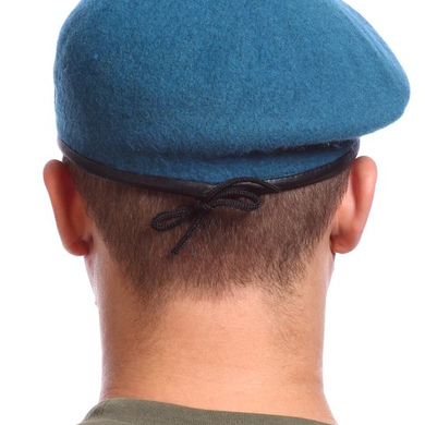 Берет армейский уставной фетровый голубой