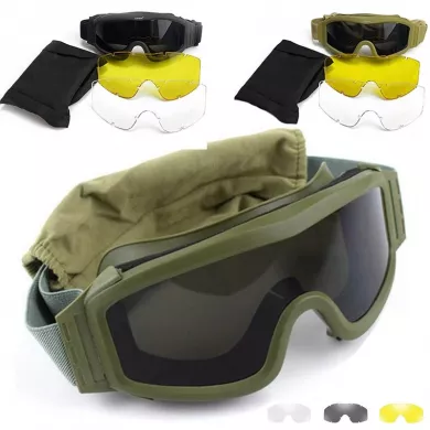 Тактические очки военнослужащих на спецоперации (хаки-олива)