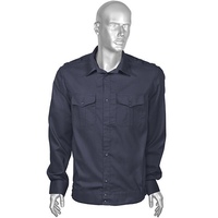 Рубашка мужская (дл.рук.) синяя ткань Rip-Stop (к офисному костюму)